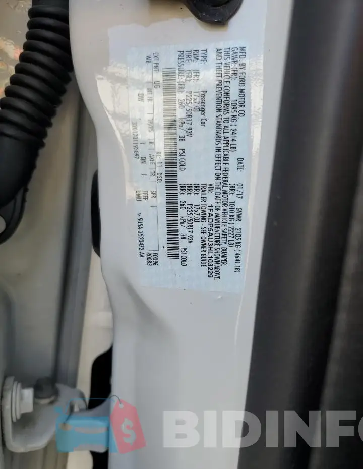 1FADP5AU3HL103229 Photo# 13