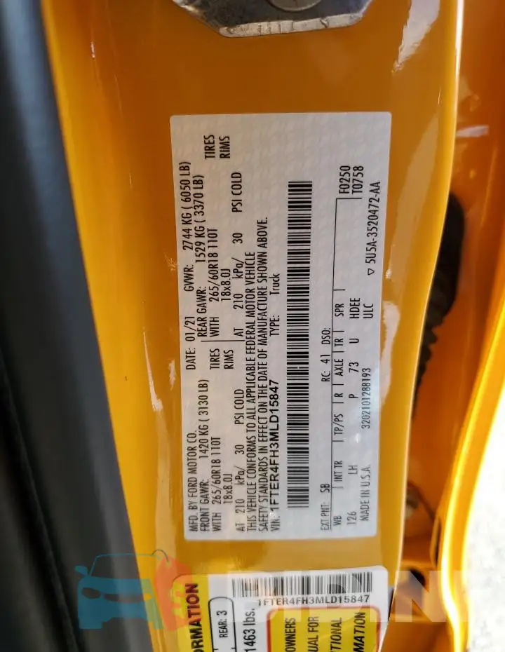 1FTER4FH3MLD15847 Photo# 13