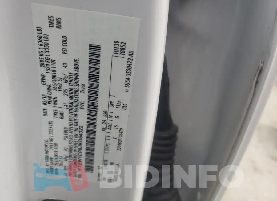1FTEW1CP8JKD64322 Photo# 12