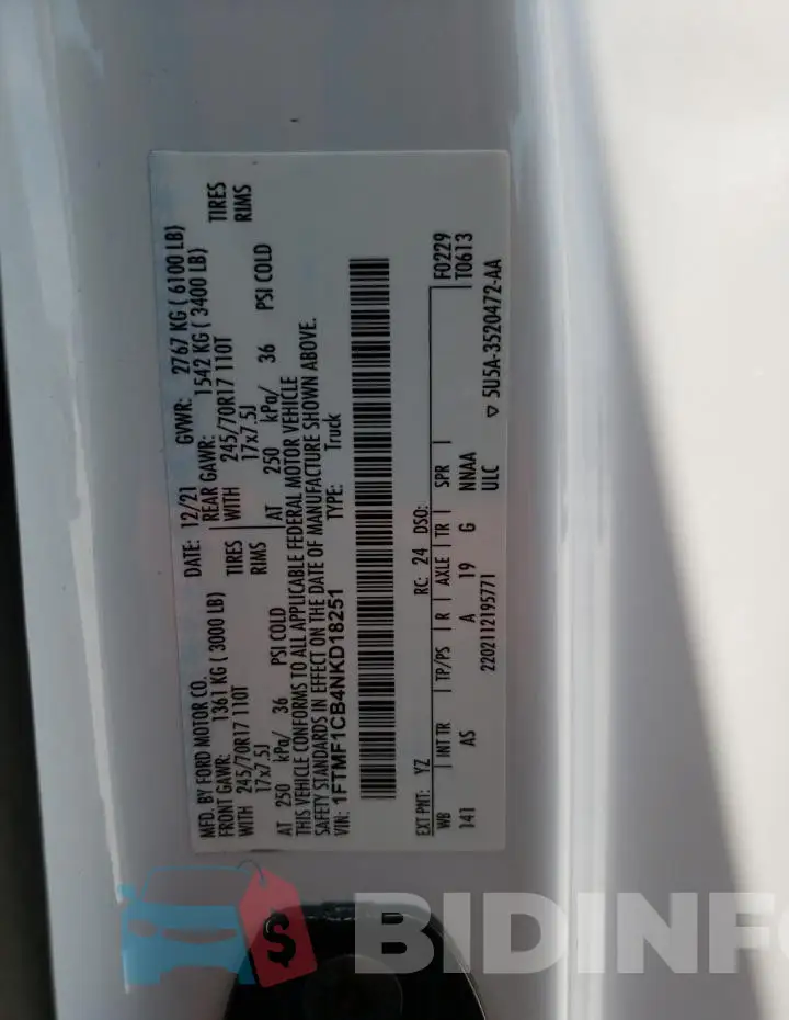 1FTMF1CB4NKD18251 Photo# 12