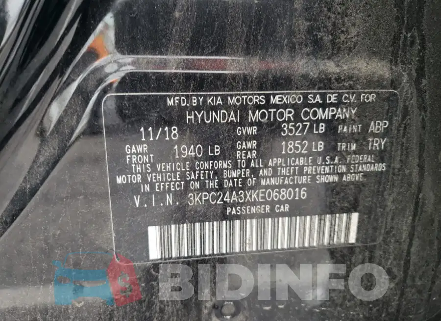 3KPC24A3XKE068016 Photo# 13