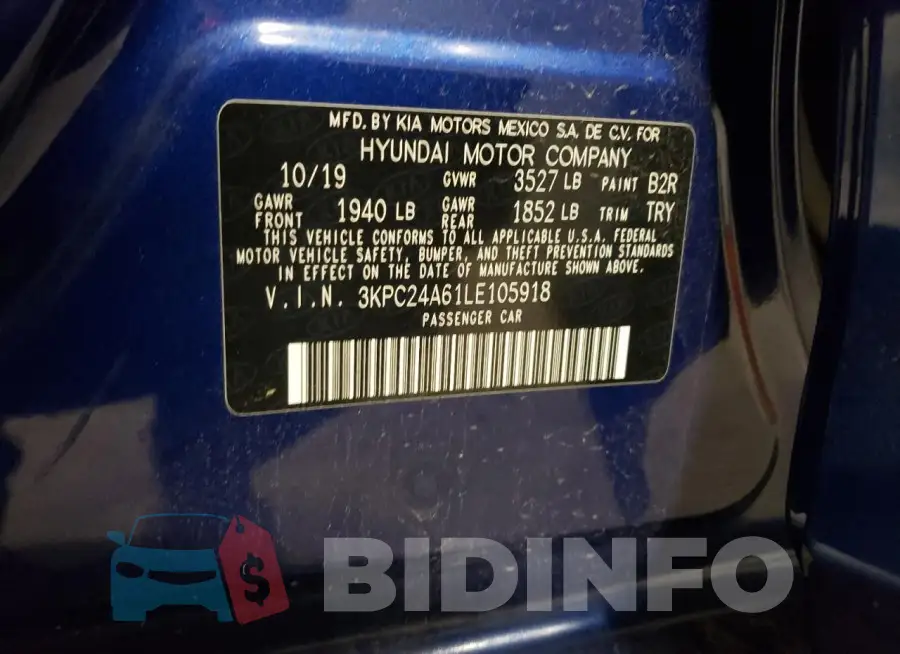 3KPC24A61LE105918 Photo# 13