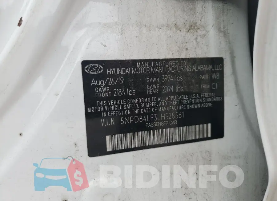 5NPD84LF3LH528561 Photo# 12