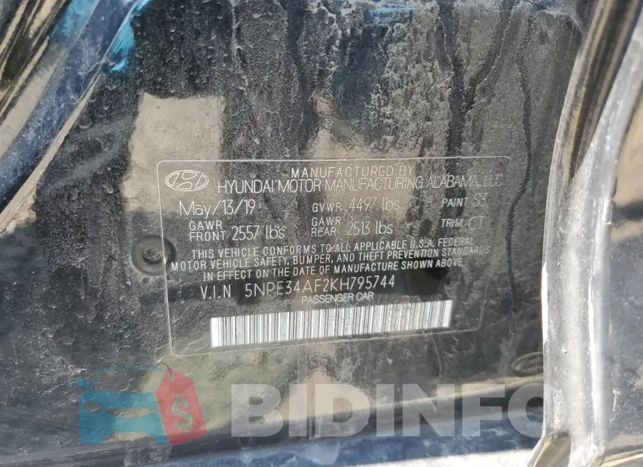 5NPE34AF2KH795744 Photo# 12