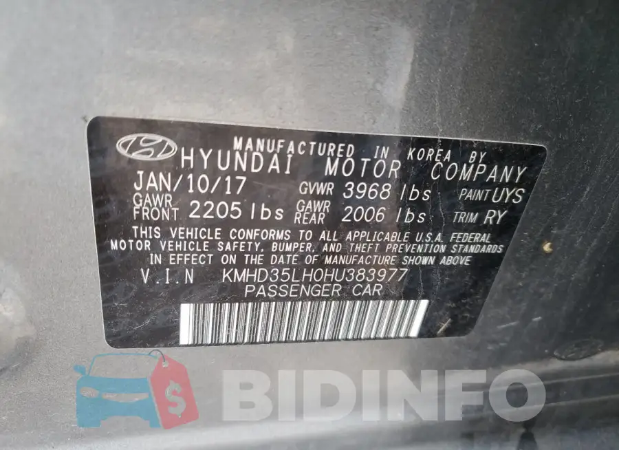 KMHD35LH0HU383977 Photo# 12