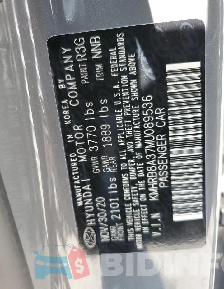 KMHRB8A37MU089536 Photo# 13