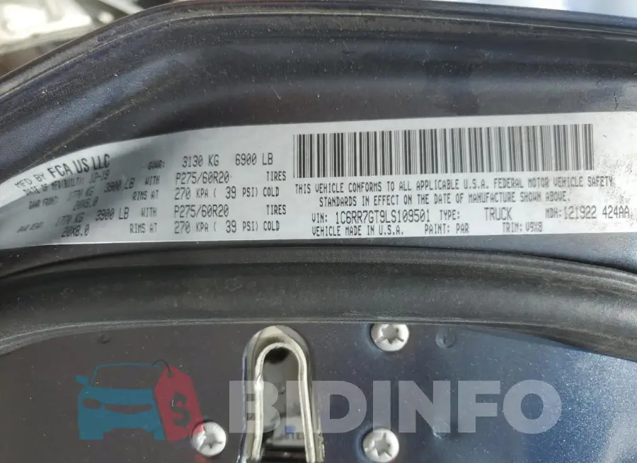 1C6RR7GT9LS109501 Photo# 13