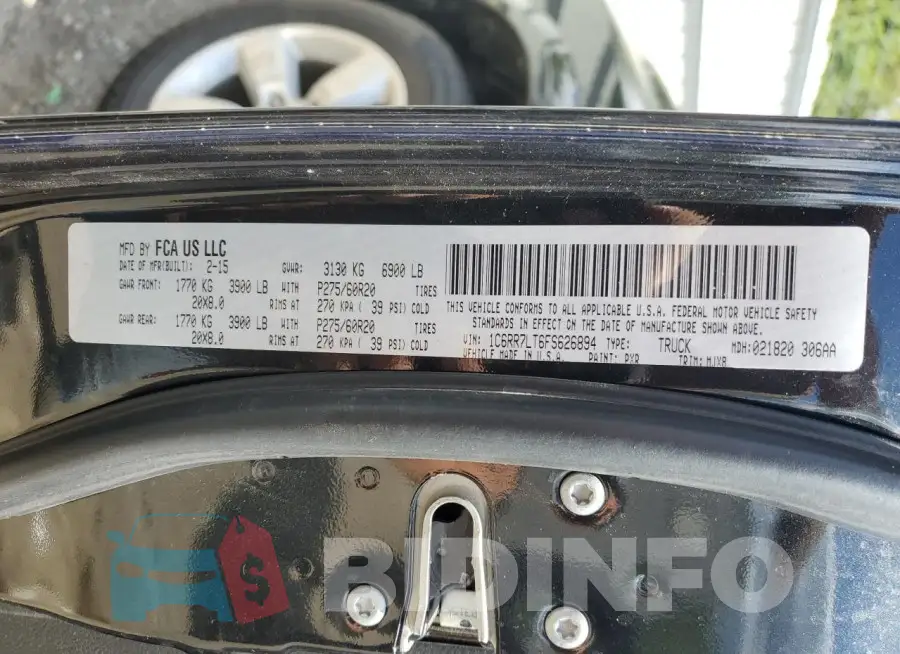 1C6RR7LT6FS626894 Photo# 12