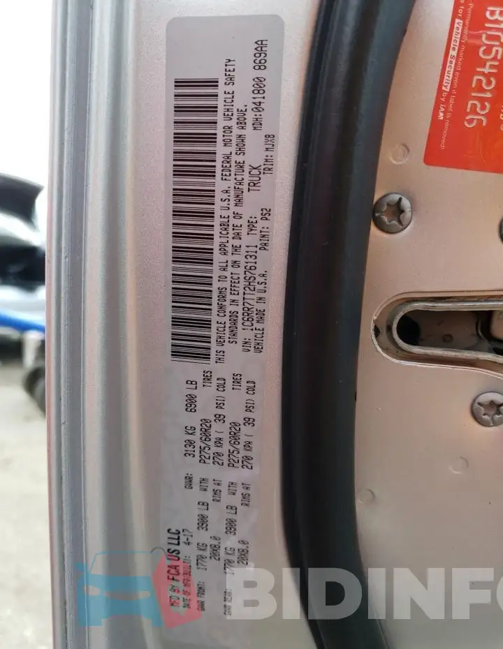 1C6RR7TT2HS761311 Photo# 12