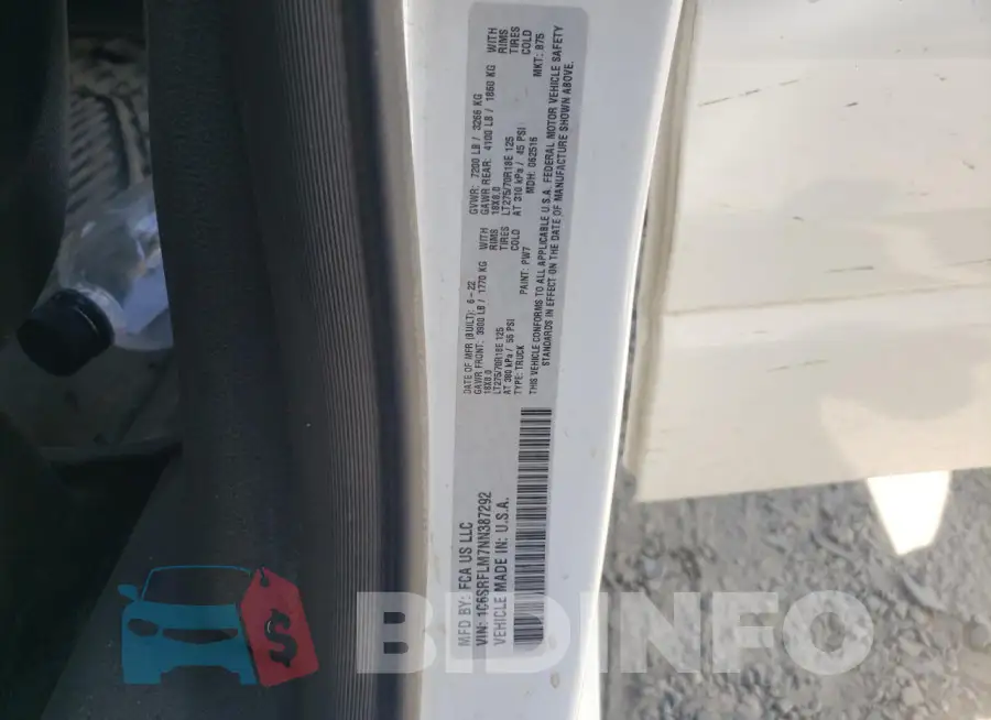 1C6SRFLM7NN387292 Photo# 12