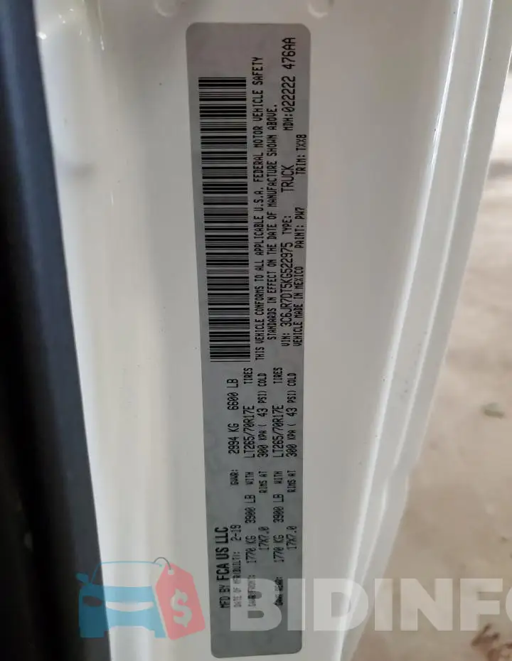 3C6JR7DT5KG522975 Photo# 13