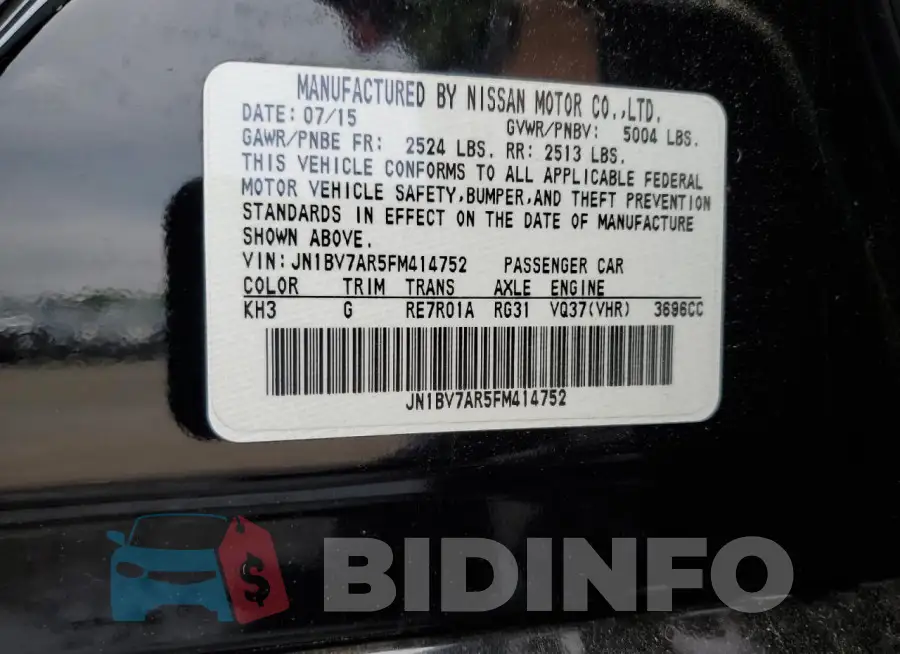 JN1BV7AR5FM414752 Photo# 12