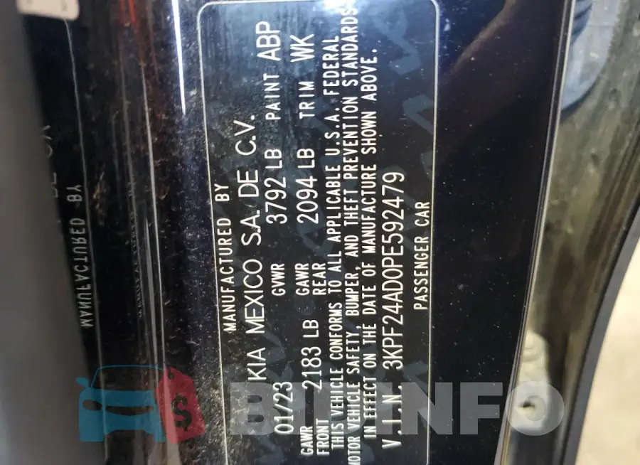 3KPF24AD0PE592479 Photo# 12