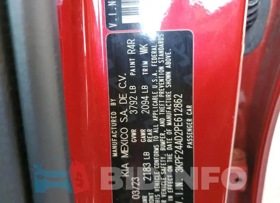 3KPF24AD2PE612862 Photo# 13