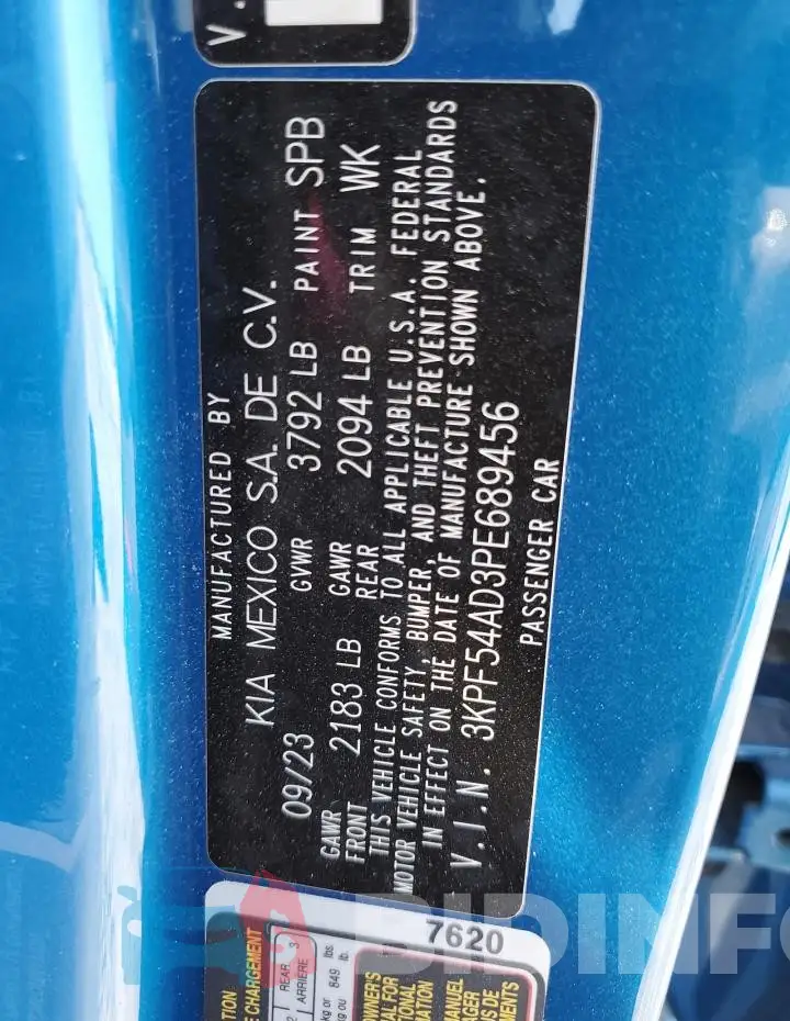 3KPF54AD3PE689456 Photo# 13