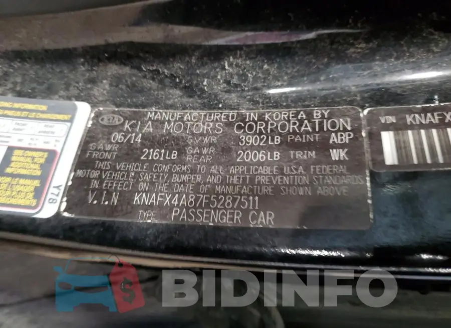 KNAFX4A87F5287511 Photo# 13