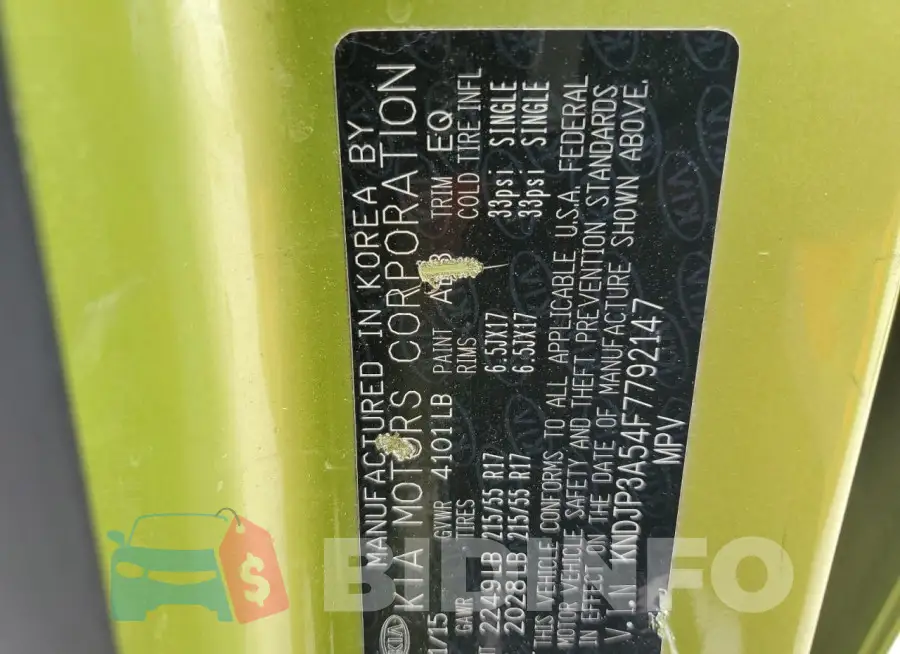 KNDJP3A54F7792147 Photo# 12
