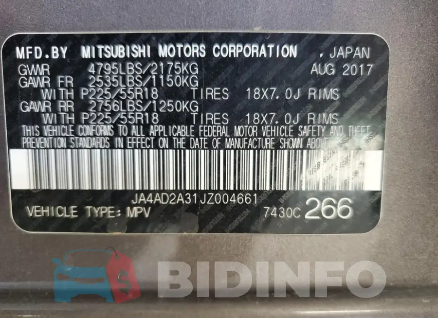 JA4AD2A31JZ004661 Photo# 13