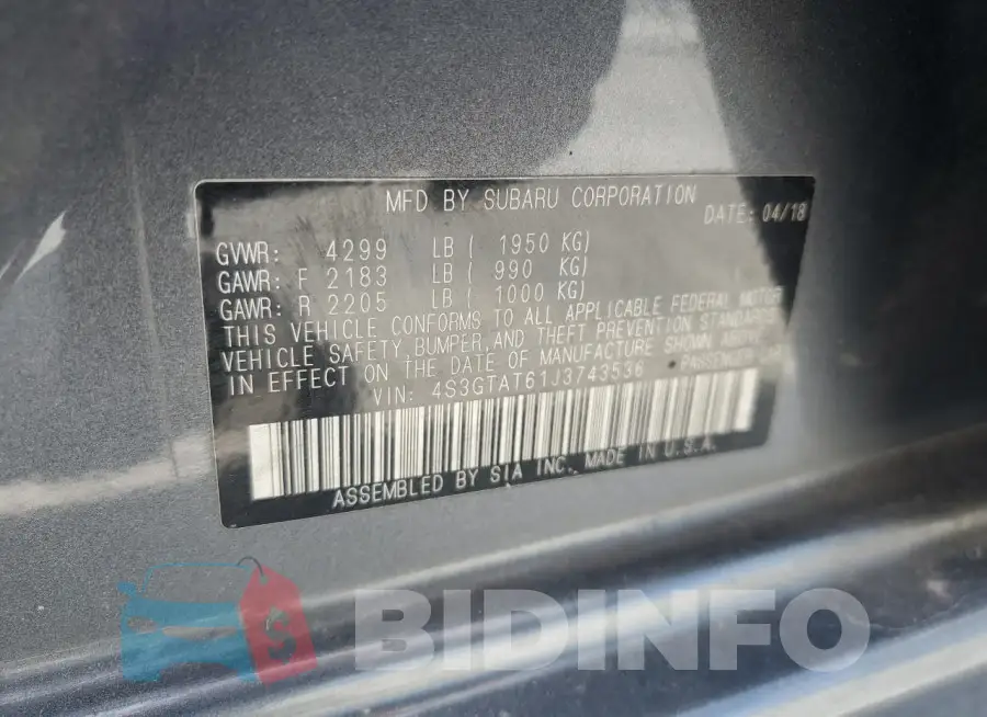 4S3GTAT61J3743536 Photo# 12