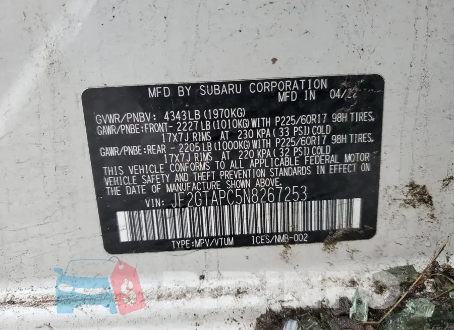 JF2GTAPC5N8267253 Photo# 12