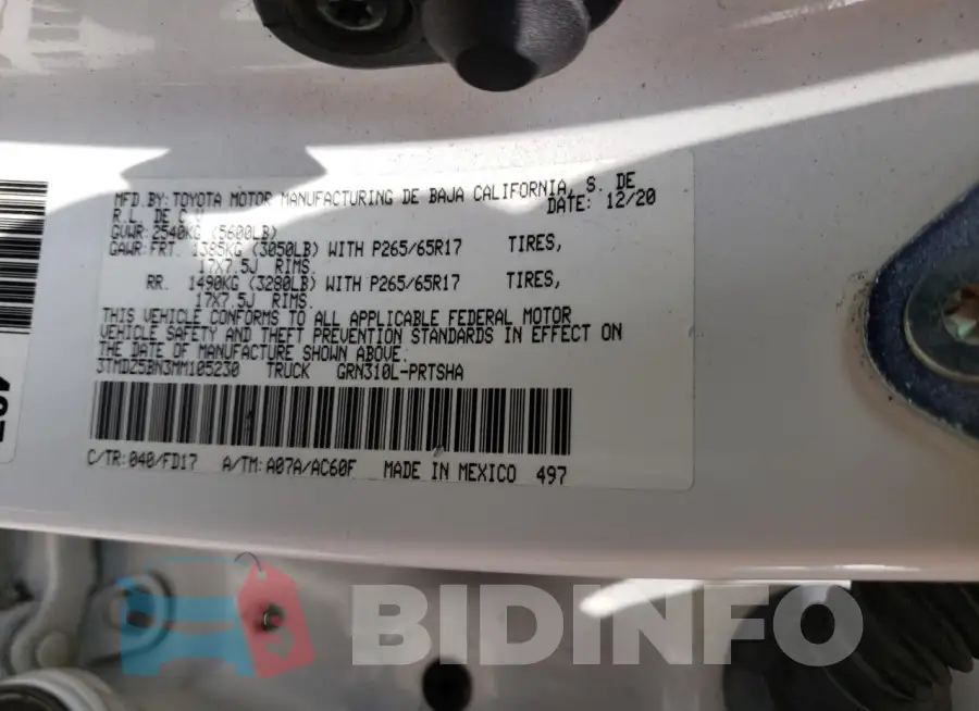 3TMDZ5BN3MM105230 Photo# 12