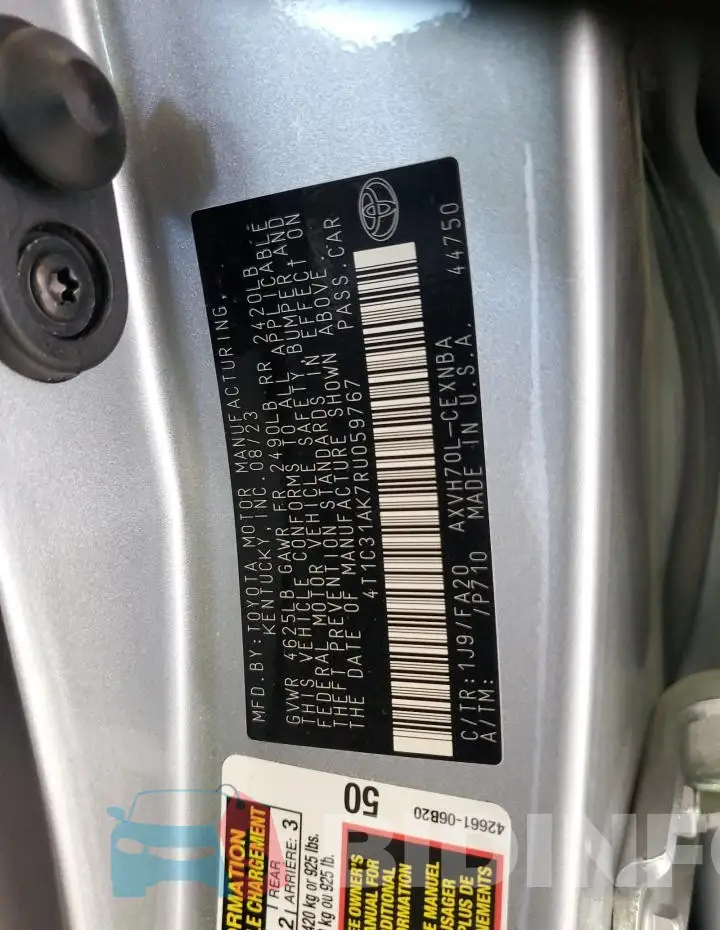 4T1C31AK7RU059767 Photo# 12