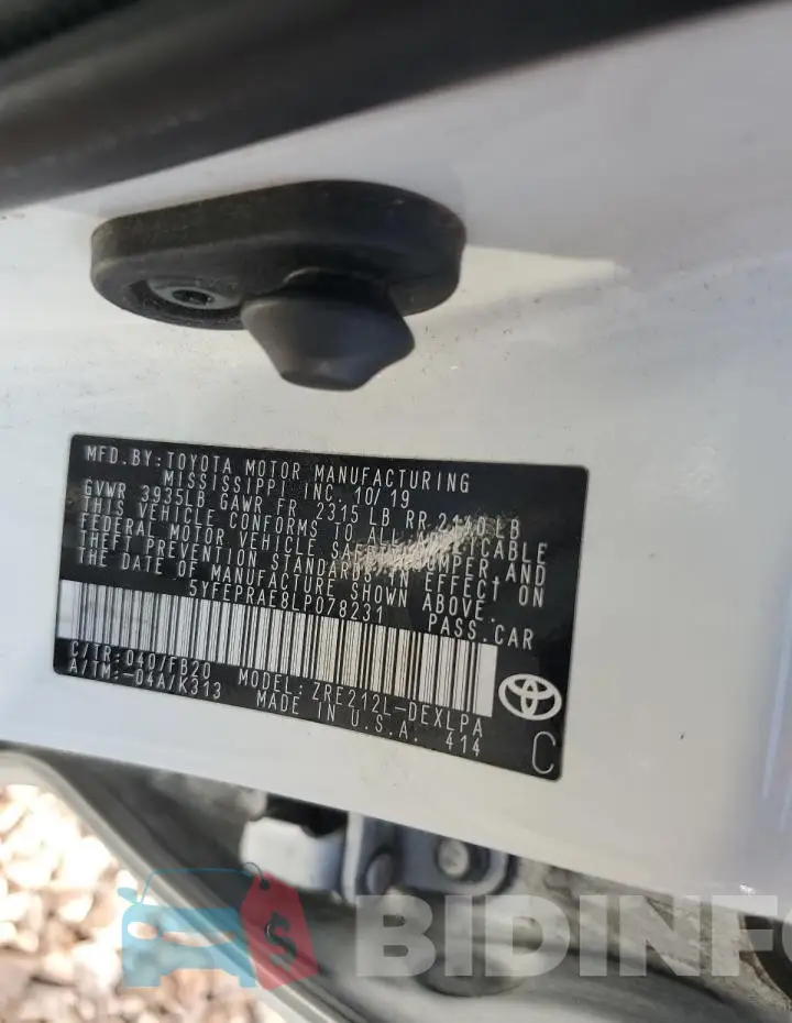 5YFEPRAE8LP078231 Photo# 13