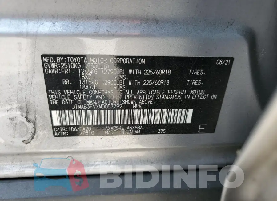 JTMAB3FVXMD057792 Photo# 13
