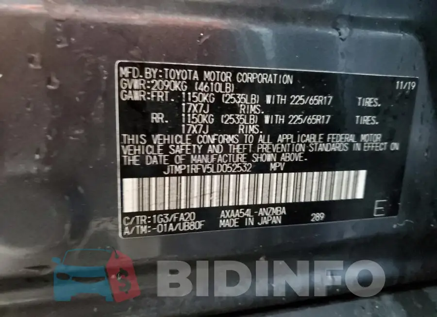 JTMP1RFV5LD052532 Photo# 14