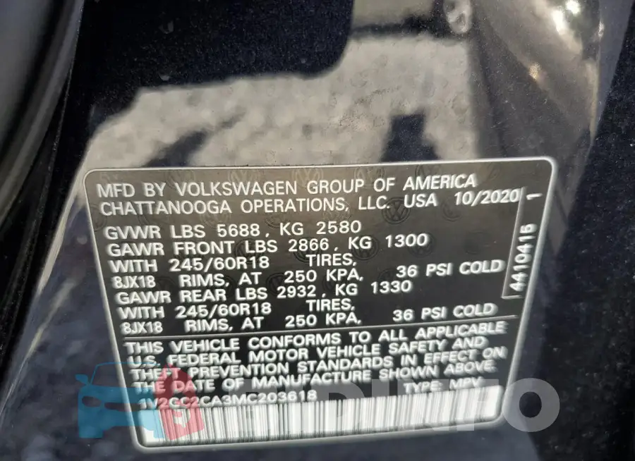 1V2GC2CA3MC203618 Photo# 13