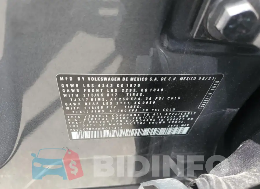 3VVCX7B22NM023477 Photo# 12