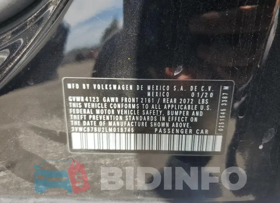 3VWCB7BU2LM019745 Photo# 12