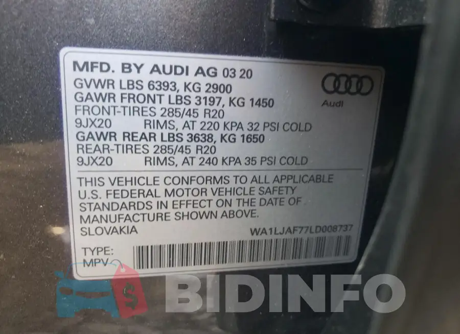 WA1LJAF77LD008737 Photo# 13