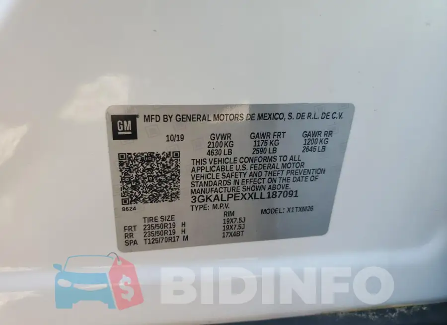 3GKALPEXXLL187091 Photo# 14
