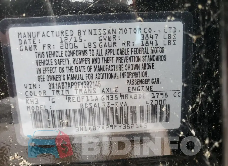 3N1AB7AP9FY382145 Photo# 12