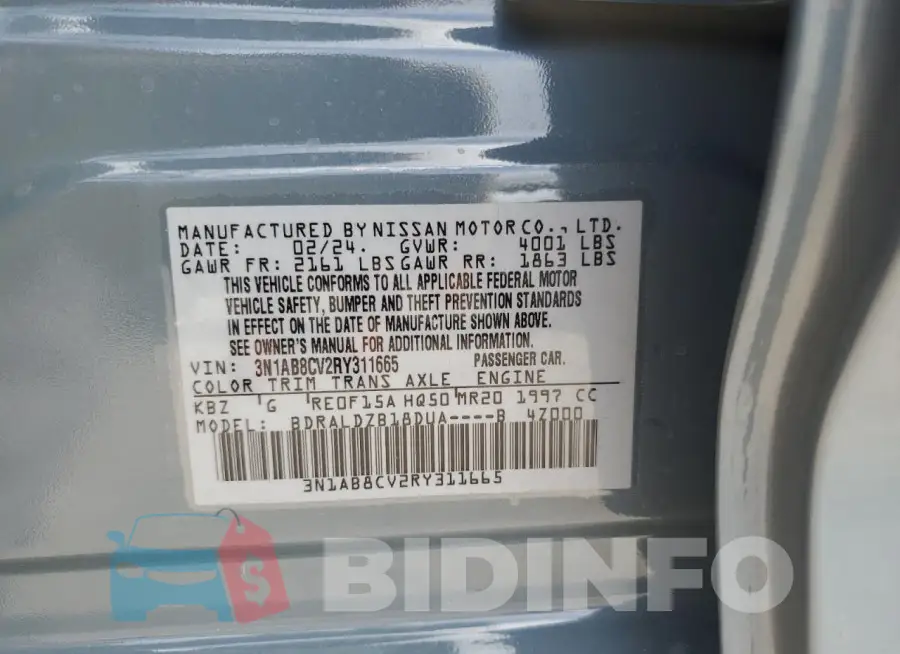 3N1AB8CV2RY311665 Photo# 12
