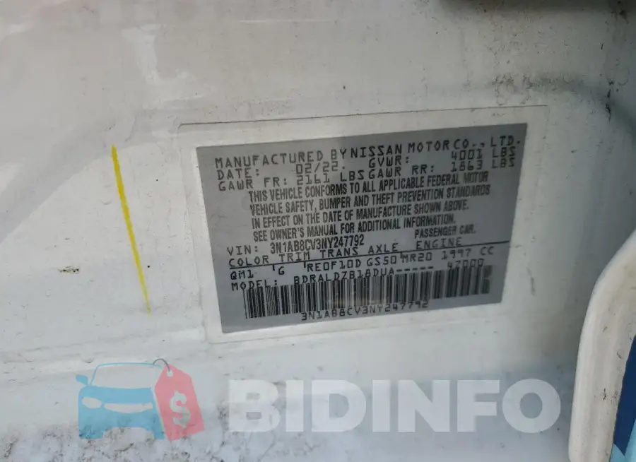 3N1AB8CV3NY247792 Photo# 12