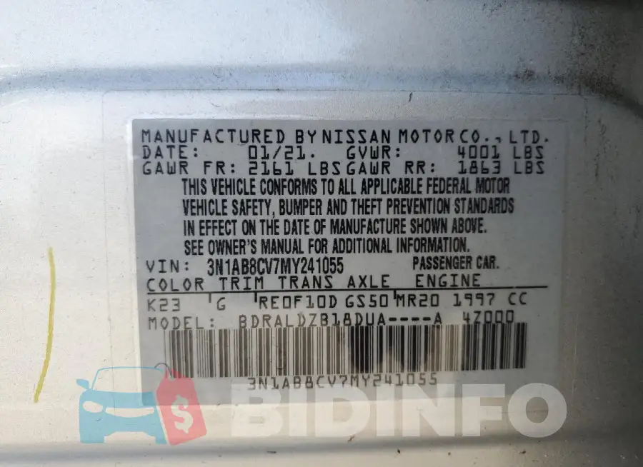 3N1AB8CV7MY241055 Photo# 12