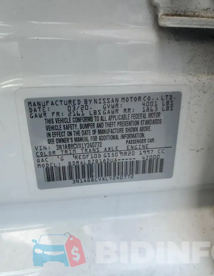 3N1AB8CVXLY240772 Photo# 12