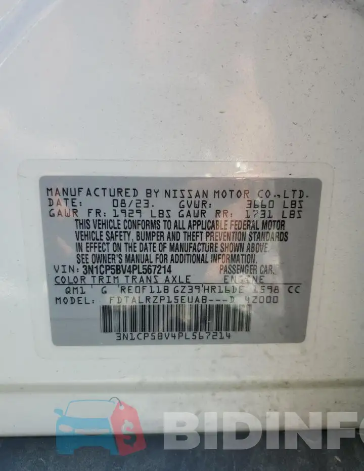 3N1CP5BV4PL567214 Photo# 13