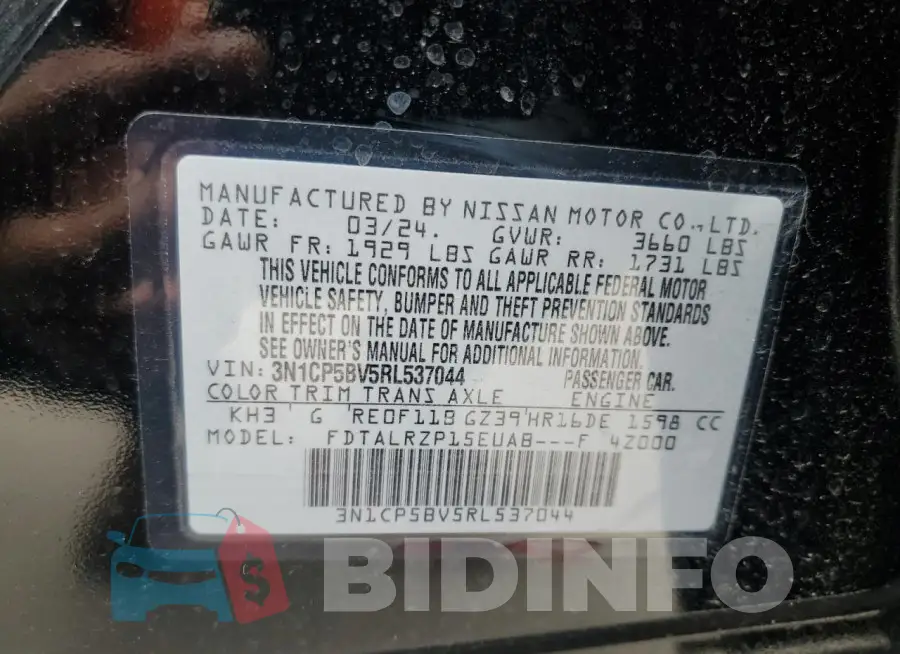 3N1CP5BV5RL537044 Photo# 12