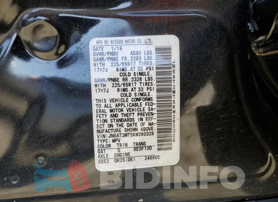 JN8AT2MT5KW260328 Photo# 12