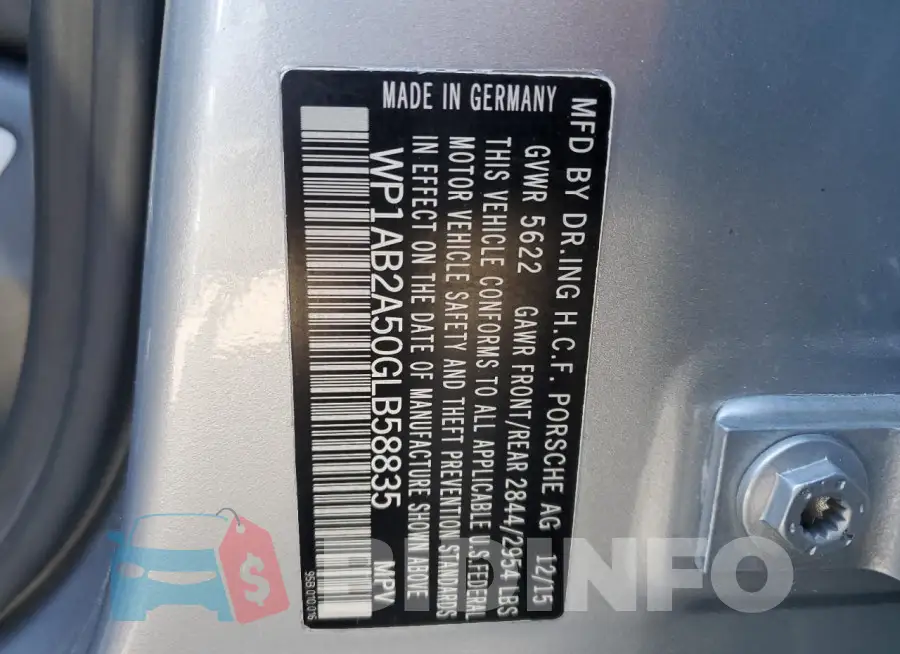 WP1AB2A50GLB58835 Photo# 13