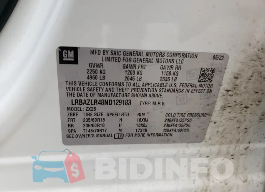 LRBAZLR48ND129183 Photo# 13