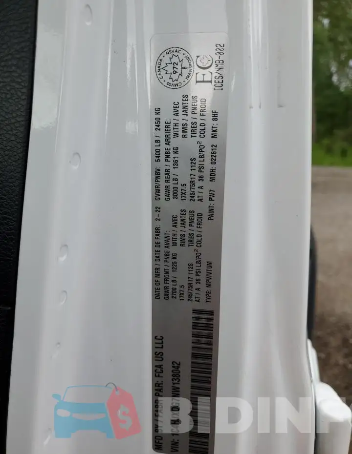 1C4HJXDG7NW138042 Photo# 13