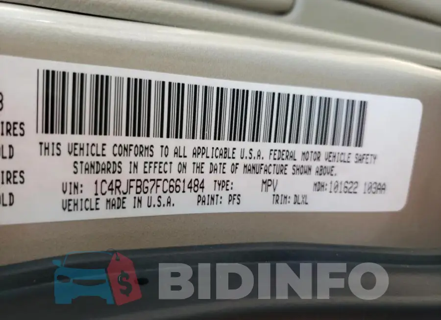 1C4RJFBG7FC661484 Photo# 13
