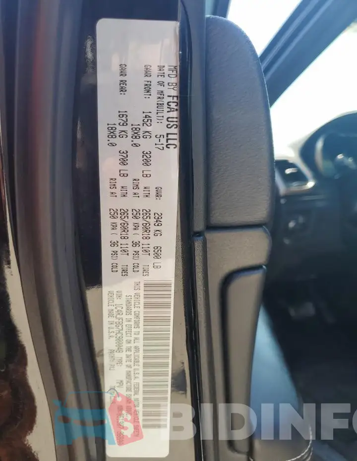 1C4RJFBG7HC900048 Photo# 13