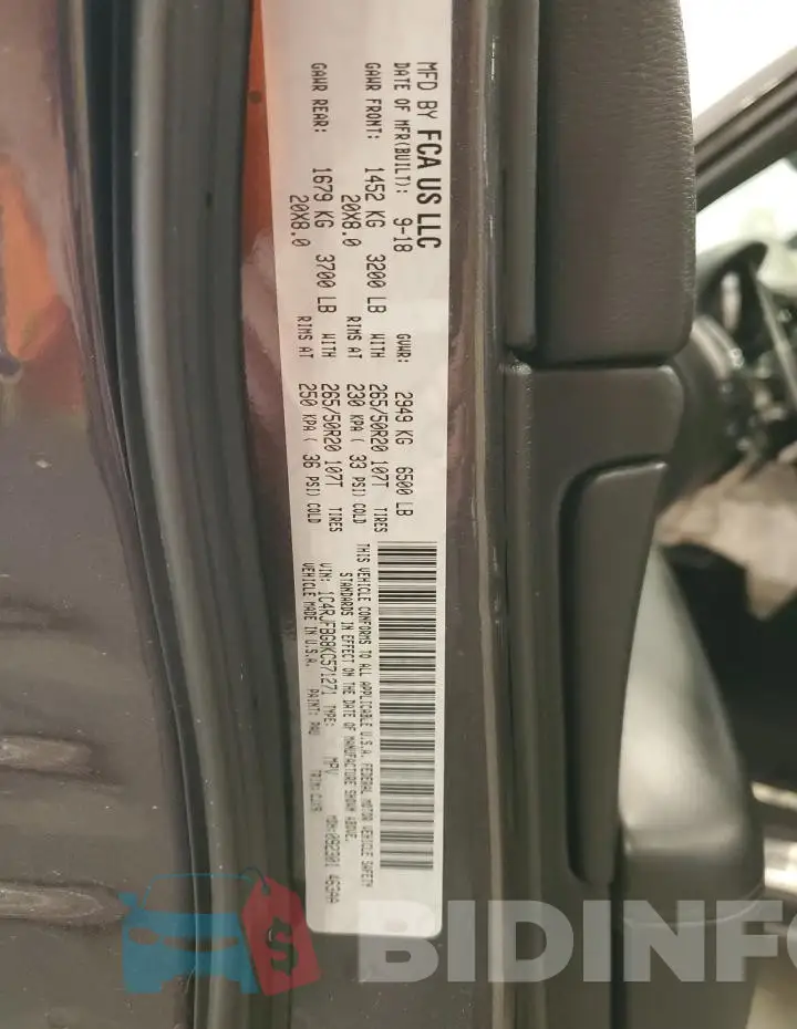 1C4RJFBG8KC571271 Photo# 13