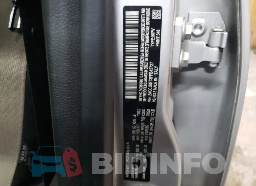 ZACCJBBT3FPB45727 Photo# 13