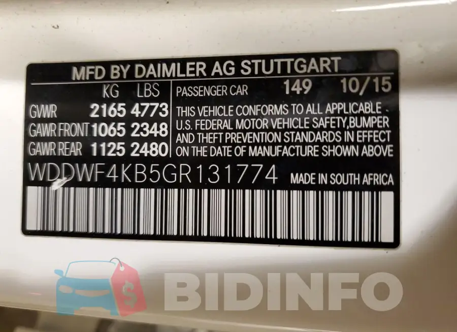 WDDWF4KB5GR131774 Photo# 12